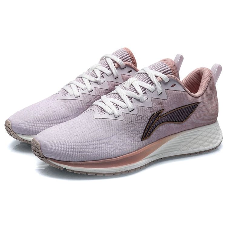 Li Ning Red Rabbit 4 Non-Slip Shock Absorbing Durable Low-Top Running Shoes Women Sneaker Pink White Black ARMR004-3