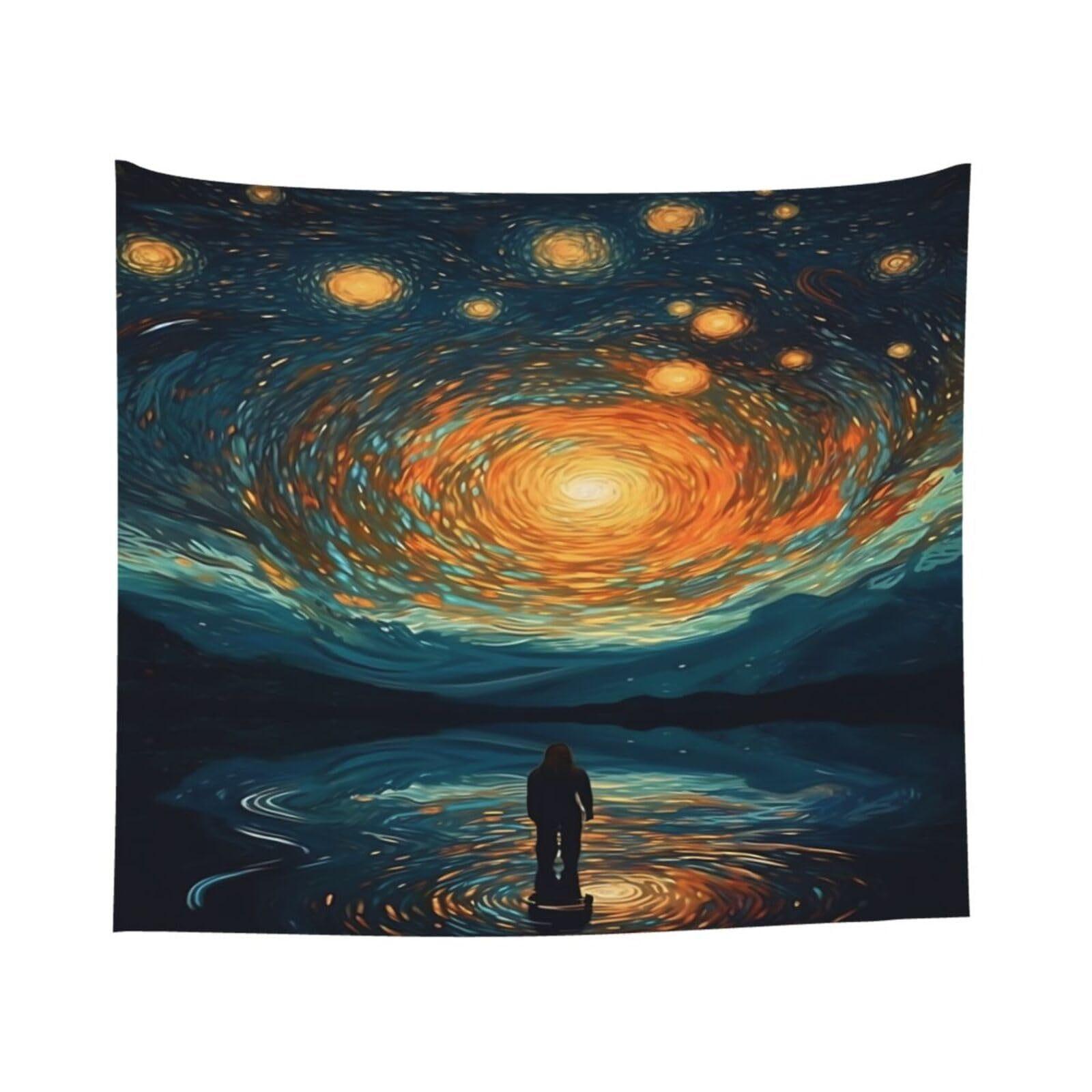 Cosmic Dreams Tapestry Mystical Vibrant and Wonderfully Unique Wall Art for a Stunning Decor Statement 74x94cm(29x37in)