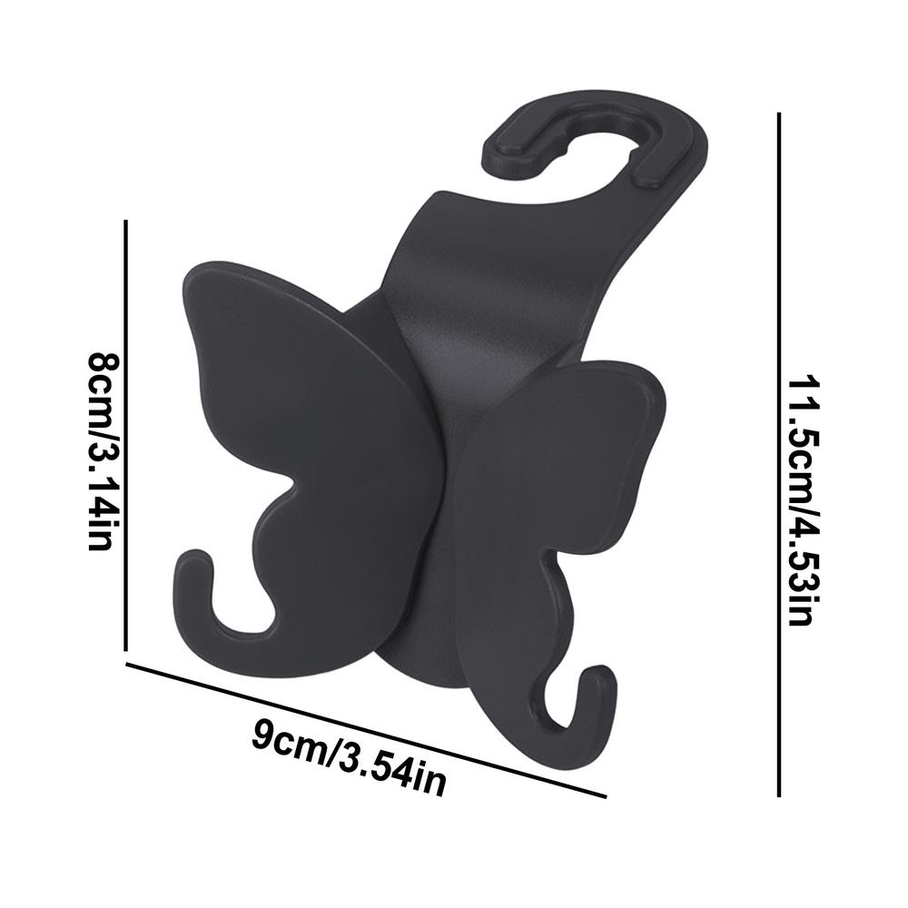 Backseat Hooks For Car Versatile Car Headrest Butterfly Hook Hanger Minivan Caravan Interior Organizer Purses And Bags Holder