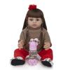 Bonecas reborn de silicone, 55 cm, menina, princesa, boneca muito macia, corpo inteiro, vinil, linda boneca, toque real, brinquedo, presente para crianças