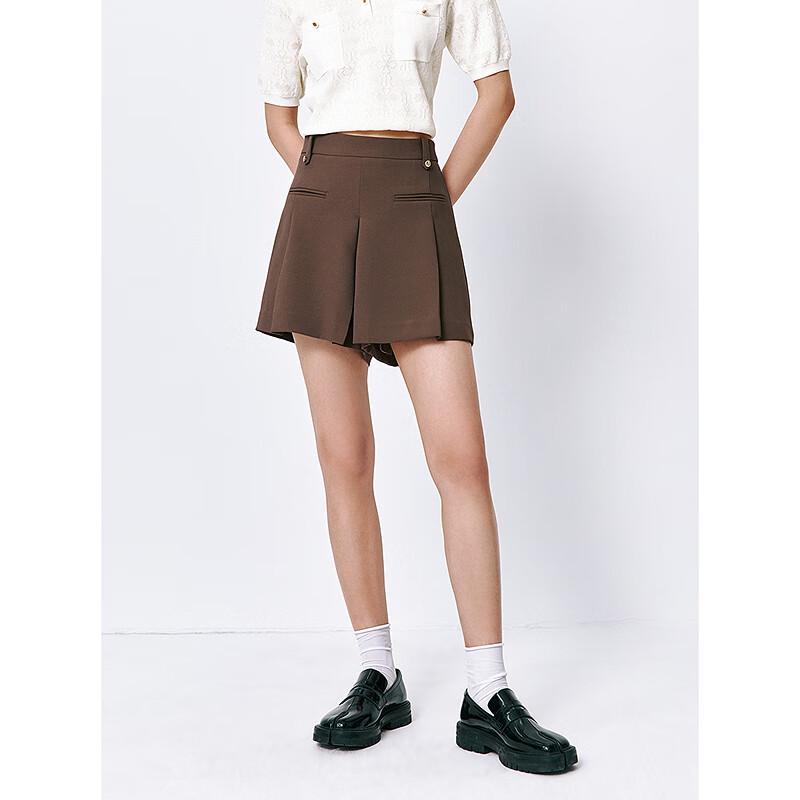 Taipingniao Women's Summer High-Waisted Commuter Shorts