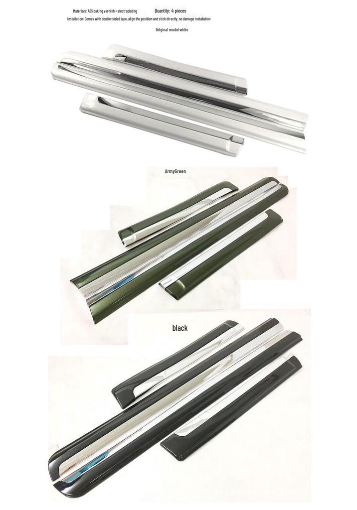 Toyota Prado Door Edge & Body Trim Anti-Collision Strip for 10-20 Models, 2700 Series Modification.