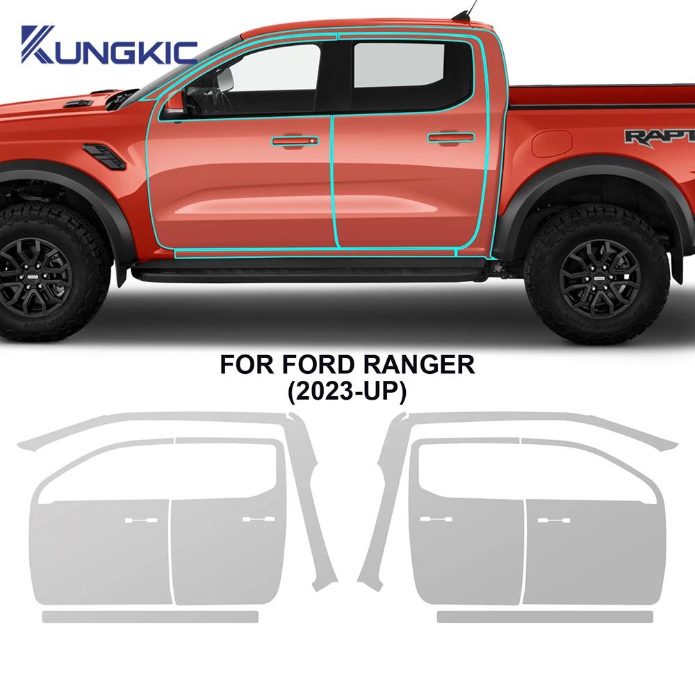 Pellicola Protettiva Vernice Pre-tagliata per Auto Per Ford Ranger Platinum Wildtrak Raptor XL 2023-IN SU Pellicola PPF Auto-rigenerante Adesivo per Carrozzeria Antigraffio