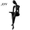 Thinker Figurine Abstract Art Statue, 3D Printed Reading Figurine, Modern Bookshelf High-end Texture Sculpture for Living Room, Office, Shelves,