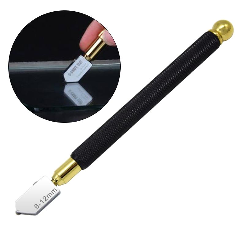 Glass Cutter Tool Set 2mm-20mm Pencil Style Oil Feed Tip with Oil Dropper Screwdriver Blades for Cutter Mirror Ceramics