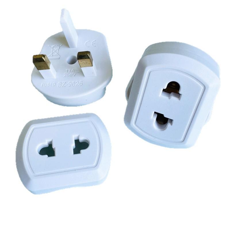 UK Square Pin 13A Power Converter for AU/EU to Hong Kong Plug Adapter