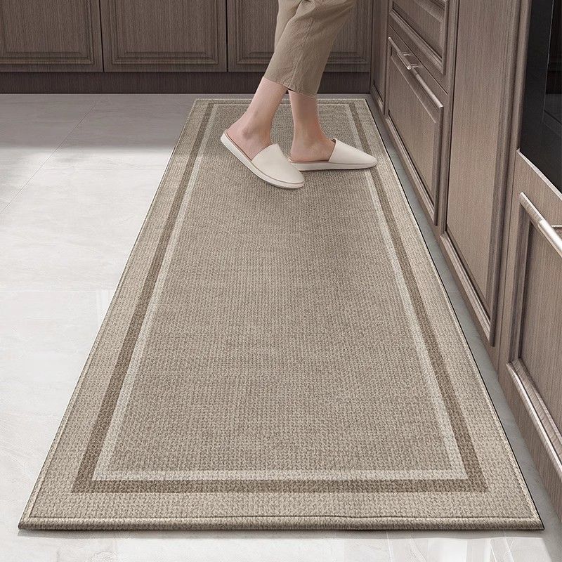 Thicken Belgian Velvet Kitchen Floor Mat Kitchen Carpet Foot Mats Long Area Rugs Carpet for Living Room Absorbent Foot Mats Bedroom Door Mat