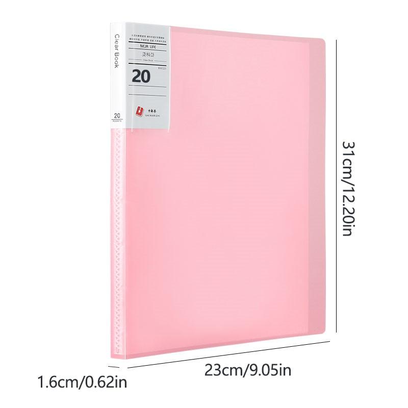 A4 Semi Transparent PP Brochure, Multiple Page Sizes To Choose From, Classified Insert Folder, Conference Document Organization,