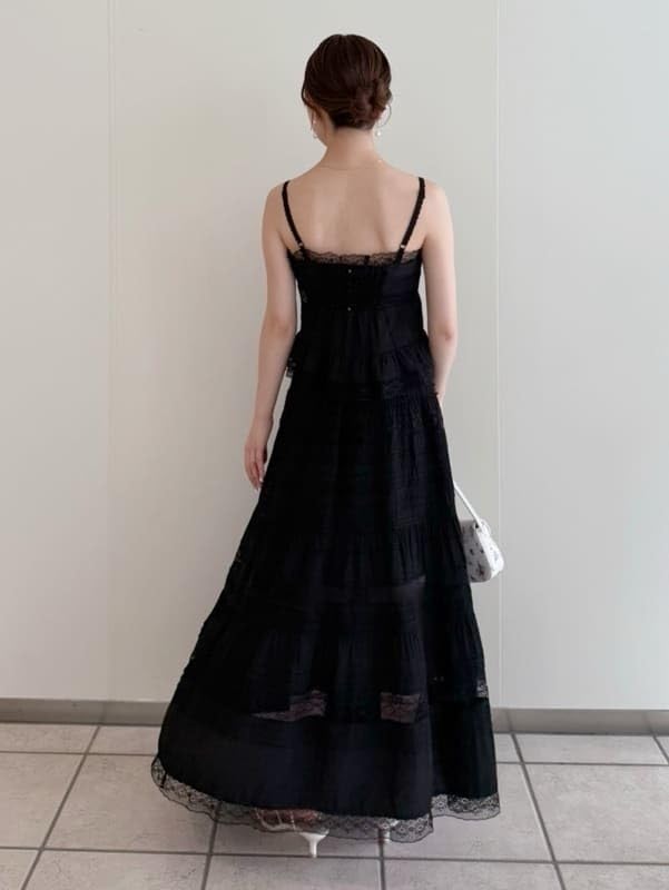 FRAY Designer Lace Camisole Size F I.D. Women's FWFB252104, Black,