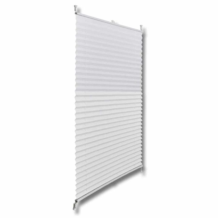 VidaXL Store Plissé Blanc 70x150cm Fenêtre Occultant Tamisant Store Enrouleur 240599