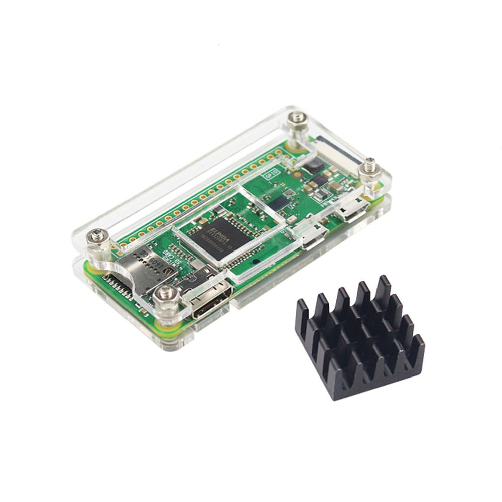 Raspberry Pi Zero 1.3 / 2 / W / WH Acrylic Case + Heat Sink for Raspberry Pi Zero V1.3 Acrylic Case with Heat Sink