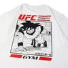 Dragon Ball Animation Sun Wukong Joint UFC Mens and Womens Retro High Quality Cotton Crew Neck Printed TShirt Trend Ins Top