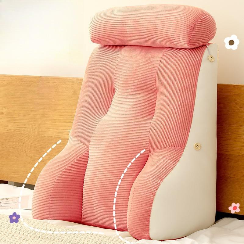 Lumbar Bedside Cushions Soft Back Rest Bed Cushion Wedge Pillow TV Reading Lumbar Cushion Decorative Pillows for Bed