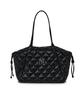 Mlb Basic Quilted Pu Tote Bag Ny (Black)