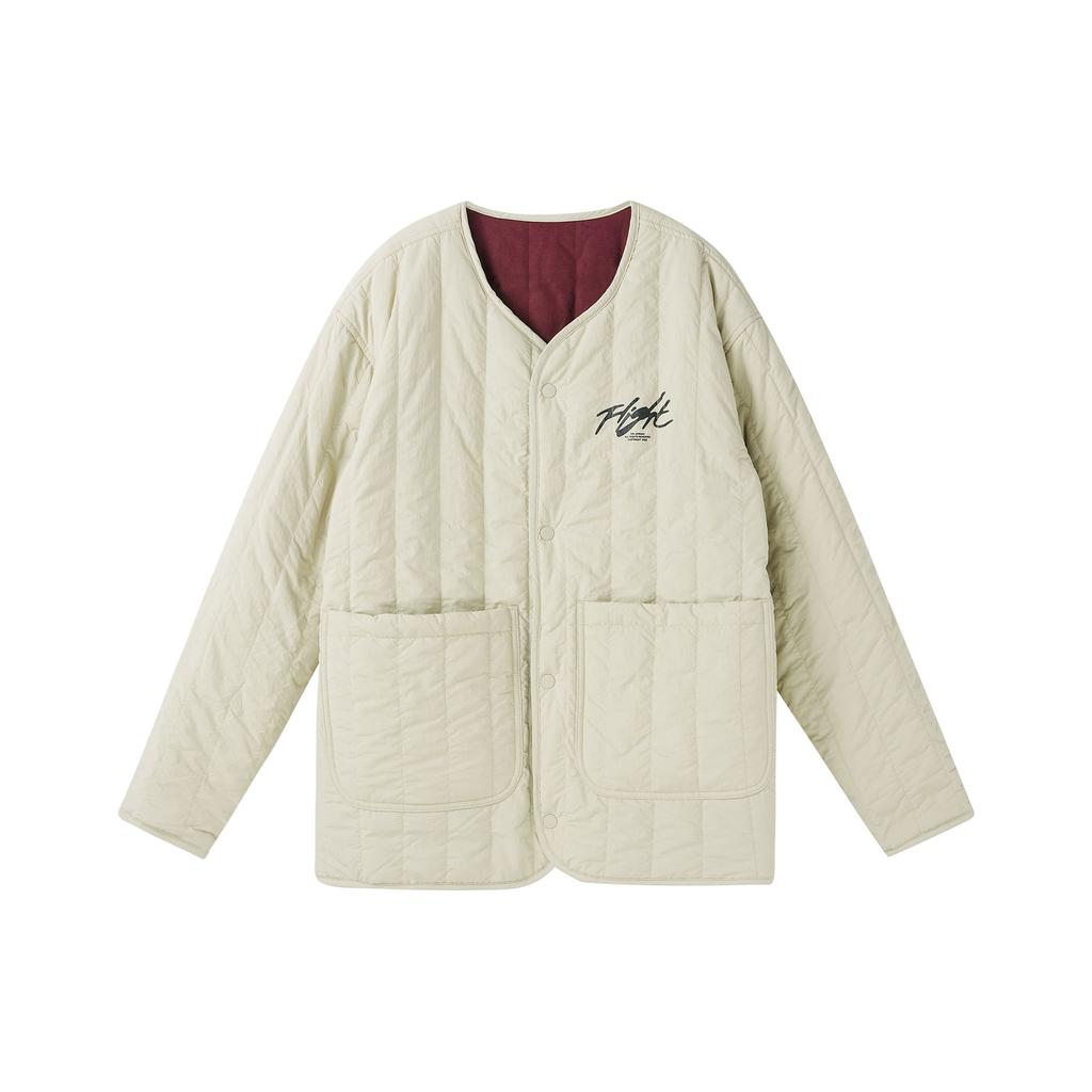 Jordan Embroidered Logo Single-Breasted Lightweight Short Cotton Jacket Men Outerwear DX4350-680