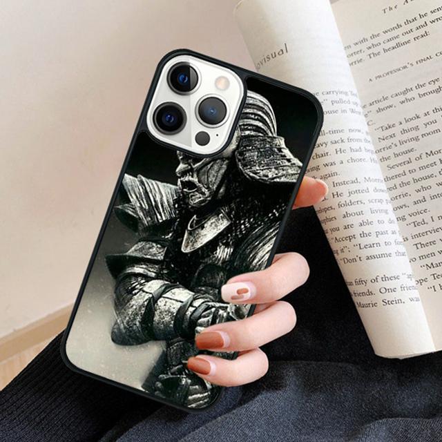 Japanese Anime Samurai ninja Black Phone Case Back Cover for iPhone 17 Air 16 15 14 13 11 12 Pro Max Plus Coque
