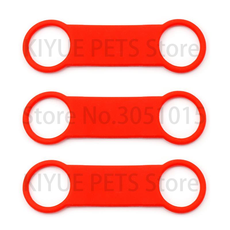 Wholesale 20PCS Pet Identity Silicone Blank Dog Accessories Matching Collar Anti-loss Nameplate Cat Stretch Rubber 3