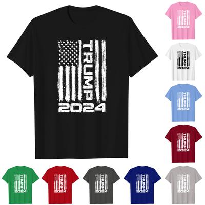 Women's Men's Casual Round Neck Printed Short Sleeve T-Shirt Couple Top