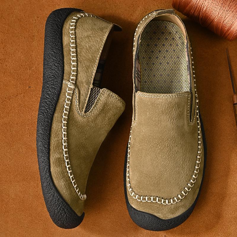 Golden Sapling Classics Loafers Men Casual Shoes Retro Genuine Leather Flats Moccasins Leisure Party Shoe Men's Loafer