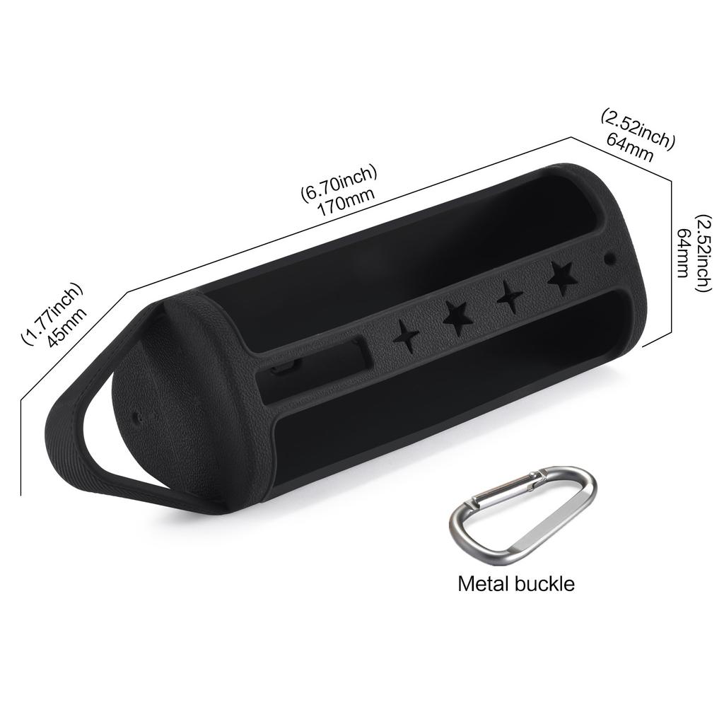 Silikonowe Etui Pokrowiec dla Roam 2/Roam Bezprzewodowy Głośnik Przenośny Kompatybilny z Bluetooth Pokrowiec z Karabinkiem do Podróży