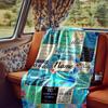 Happy 60Th Birthday Celebration Blanket Durable Comfort For Sofa Couch Office Bed Picnics Ideal For All Seasons Stylish Decor Perfect Gift For