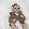 BZDOLL 19 Inch 48 CM Full Vinyl Body Reborn Baby Girl Doll Toy For Kids Handmade Fashion Birthday Gift For Child Bathe Play House Toy