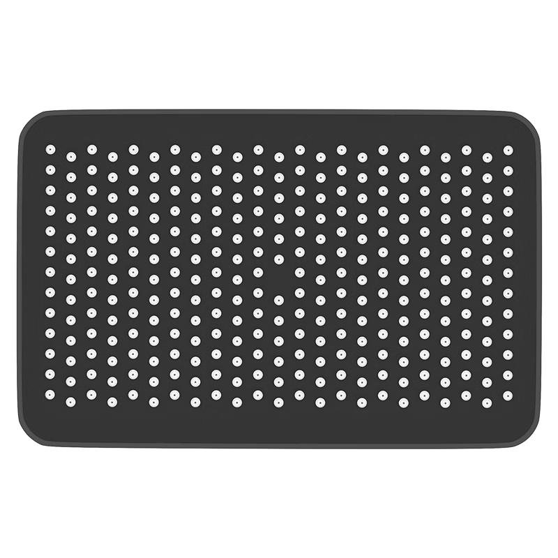 KEGOO K4107 Square Black Pressurized Shower Head