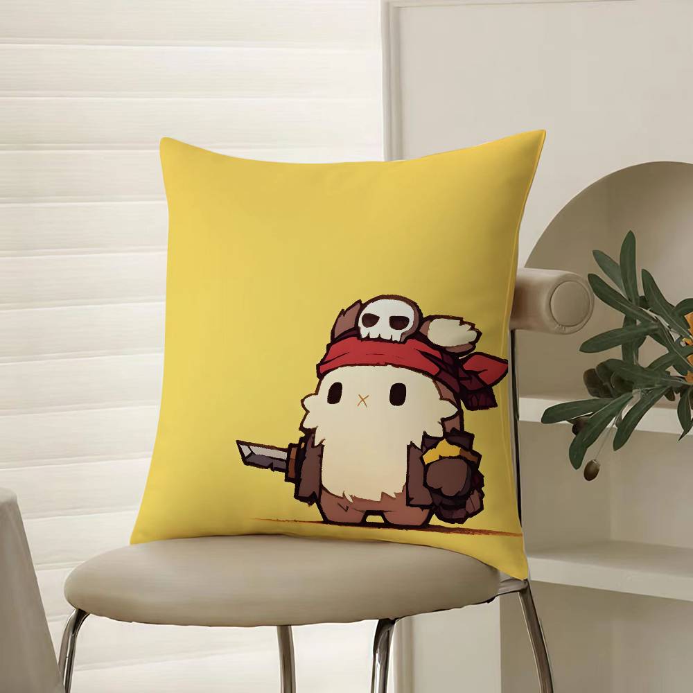 Cute Rabbit Dresses In Different Pillow Case Comfort Sofa Bed Silky Elegant Invisible Zipper Decorative Cushion Cover