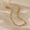 K Gold Plated Simple Stackable Versatile Geometric Women Anklet