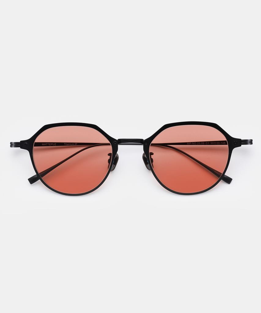 Maeteupeojeu Mp-09 Titanium Red Sunglass Black