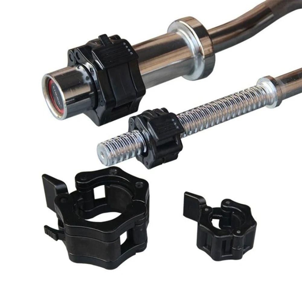 1 Pair 25/30mm Fitness Barbell Clamps Hexagon Barbell Collars Colorful Dumbbell Spin Lock  Barbell