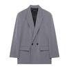 TAOP&ZA Spring/Summer Women's Double-Breasted Turn-Down Collar Versatile Suit Jacket