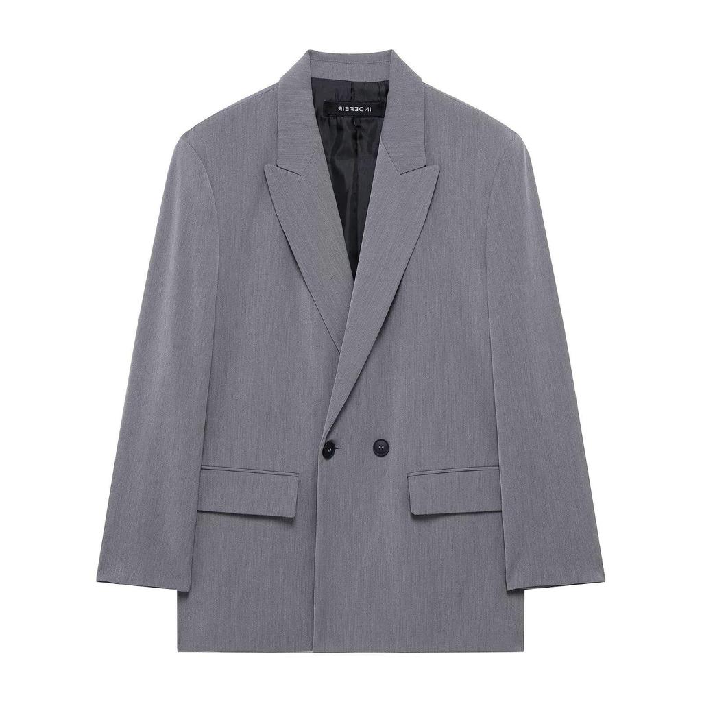 TAOP&ZA Spring/Summer Women's Double-Breasted Turn-Down Collar Versatile Suit Jacket