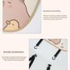 Car Seat Back Storage Bag, Hanging Bag, Car Seat Back Anti-kick Pad, Multi-functional and Cute In-car Storage Bag