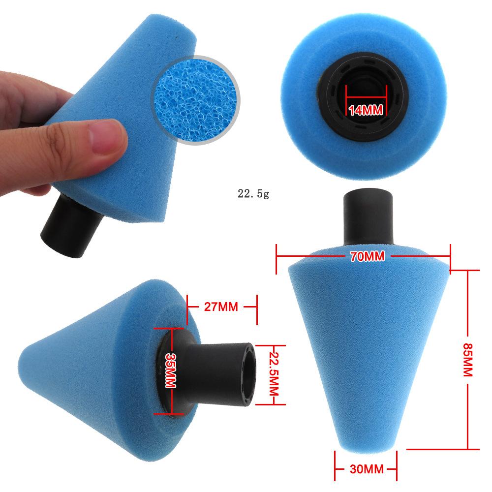 70MM Chamfer Car Polished Sponge Wax Wheel Sponge Brush Passers Brush Sponge Cleaning Tool Electric Drill Car Wash Accessories