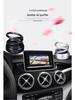 Solar-Powered Rotating Car Perfume with Double Ring Design