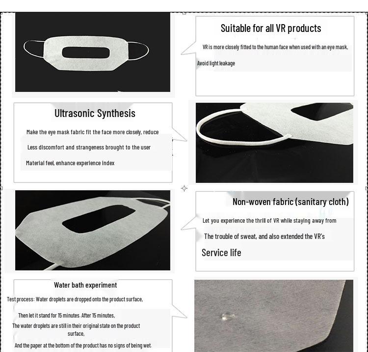 VR Eye Cover & Hygiene Cloth for HTC Oculus2 Pico4vr