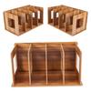 Wooden DIY Desktop Bookshelf Rack Books DVD Storage Magazine Holder for Students Kids Adult #02