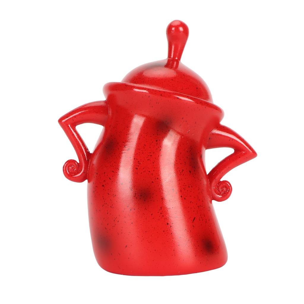 Canister with Attitude Multipurpose Unique Cute Food Storage Jar with Lid for Home Kitchen Cafe Red