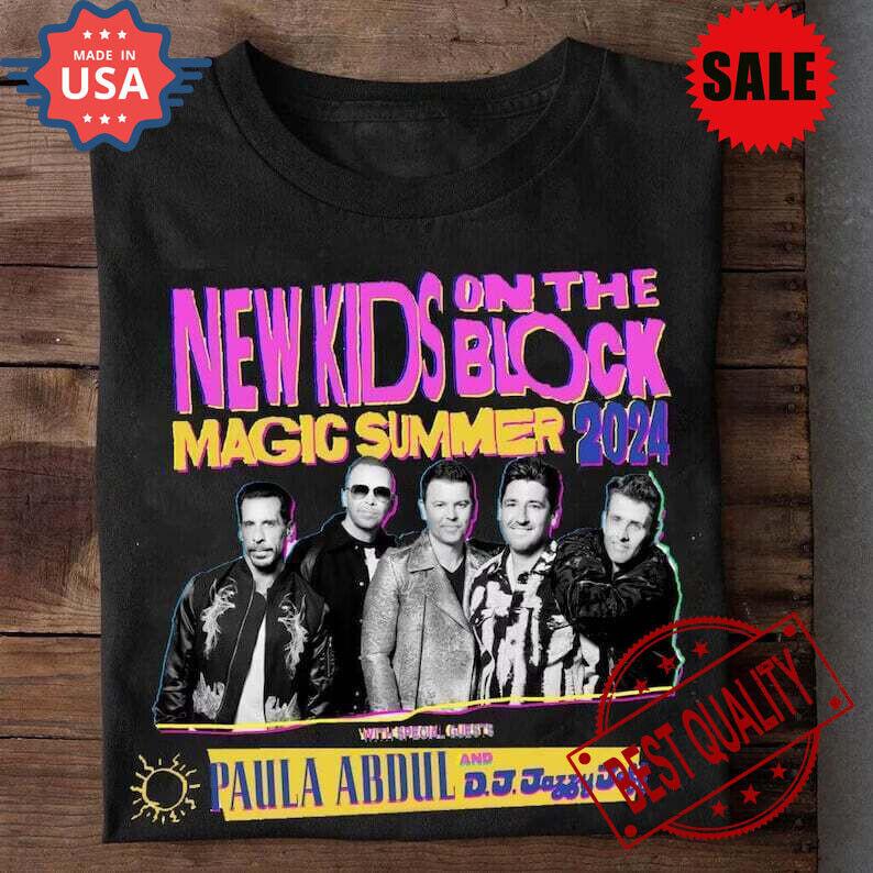 New Kids On The Block The Magic Summer 2024 Tour Shirt, Vintage NKOTB Gift Fans
