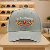 La Tia Madrina Print Baseball Cap Colorful Floral Design Unisex Polyester Casual Snapback Hat