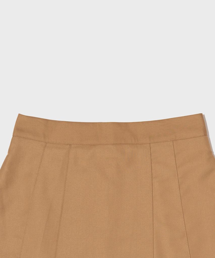 CARGOBROS FOR WOMAN Pleated Long Skirt (Beige)