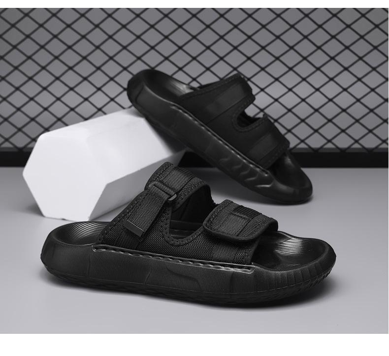 Men's Thick-Soled Beach Slippers: Soft, Wear-Resistant, Breathable Casual Flip-Flops