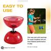 Traditional Plastic Diabolo With Triple Bearing For Kids And Seniors Educational Toy Set