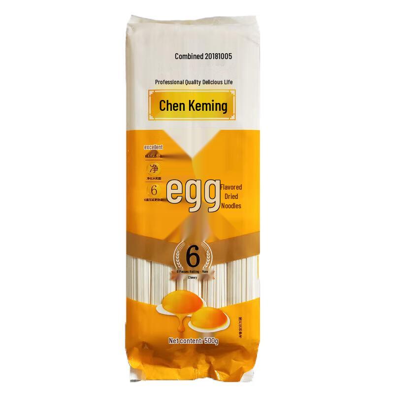 Chen Kemin Egg Flavor Dried Noodles 500g