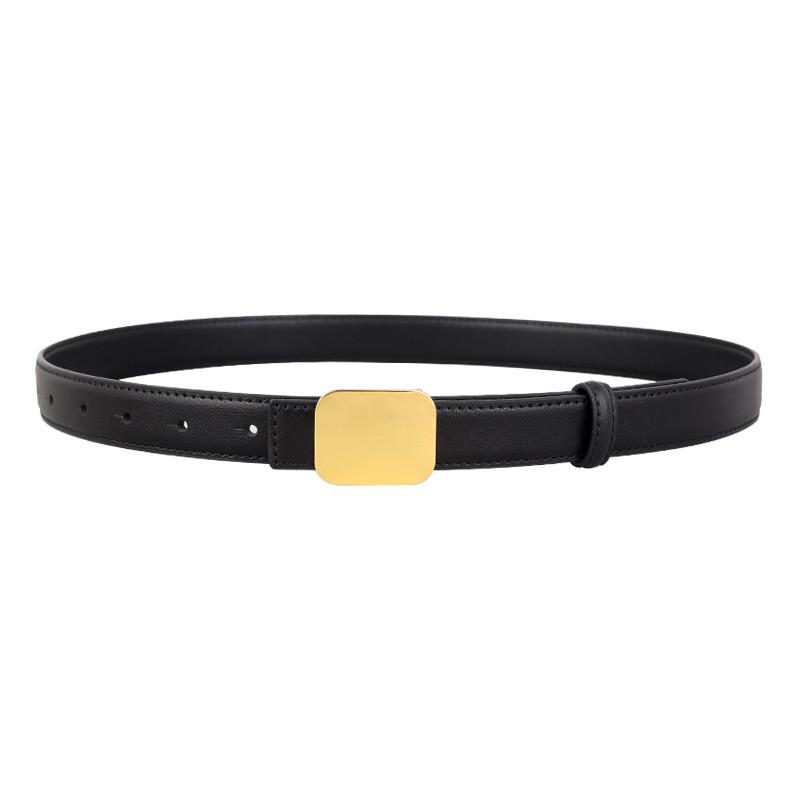 Womens Leather Belt With Alloy Buckle For Dress And Pants Casual Wear