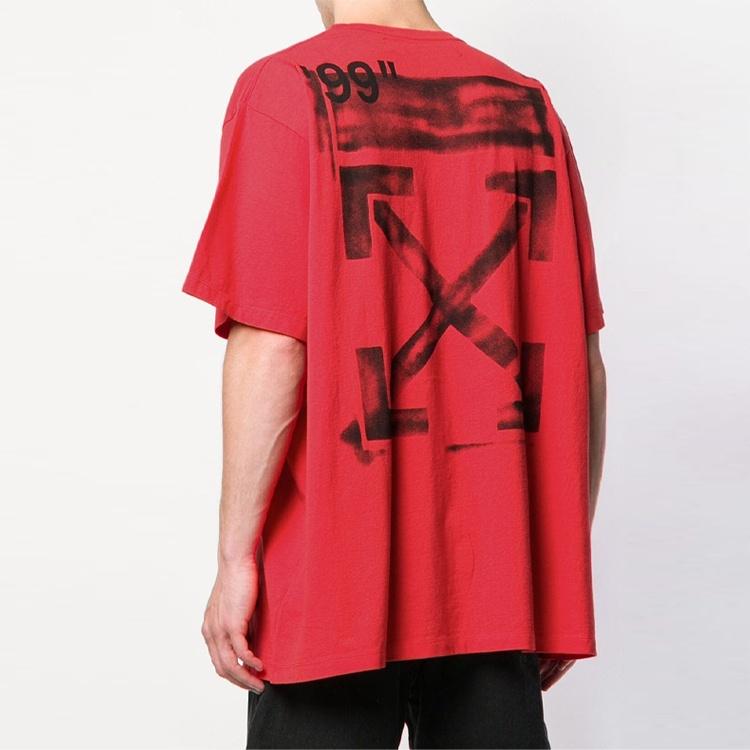 Off-White SS19 Crew Neck Street Style Plain Cotton Short Sleeves Men's OMAA038R191850152010