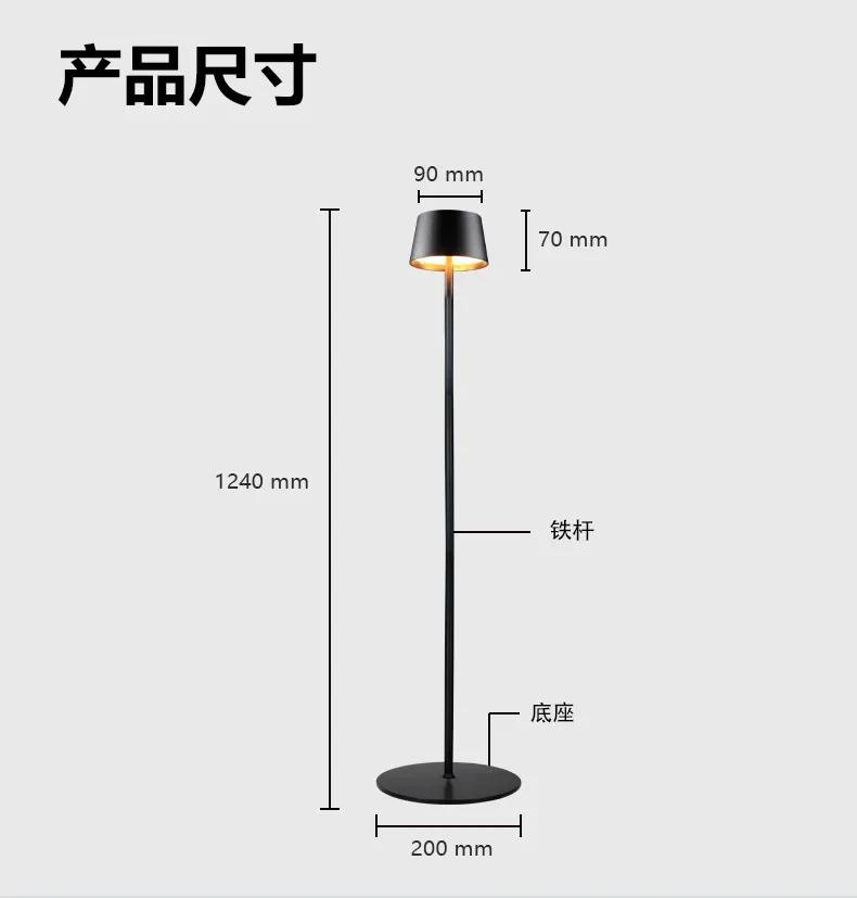 USB Rechargeable LED Table Lamp Touch Switch 3 Color Tempurture Dimmable Desk Lamp Modern Office Bar Restaurant Ambiance Light