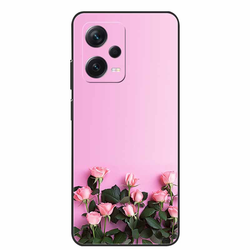 Weiche Hülle für Xiaomi Redmi Note 12 Pro 5G Case Schwarz TPU Silikon Hüllen für Redmi Note 12 Turbo 5G / Note12 Pro Plus Pro+ Wolf