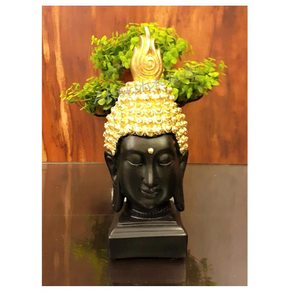 Gautam Buddha Face Statue for Home Decor Big Size Showpiece Gift (Design 5 Buddha Face)